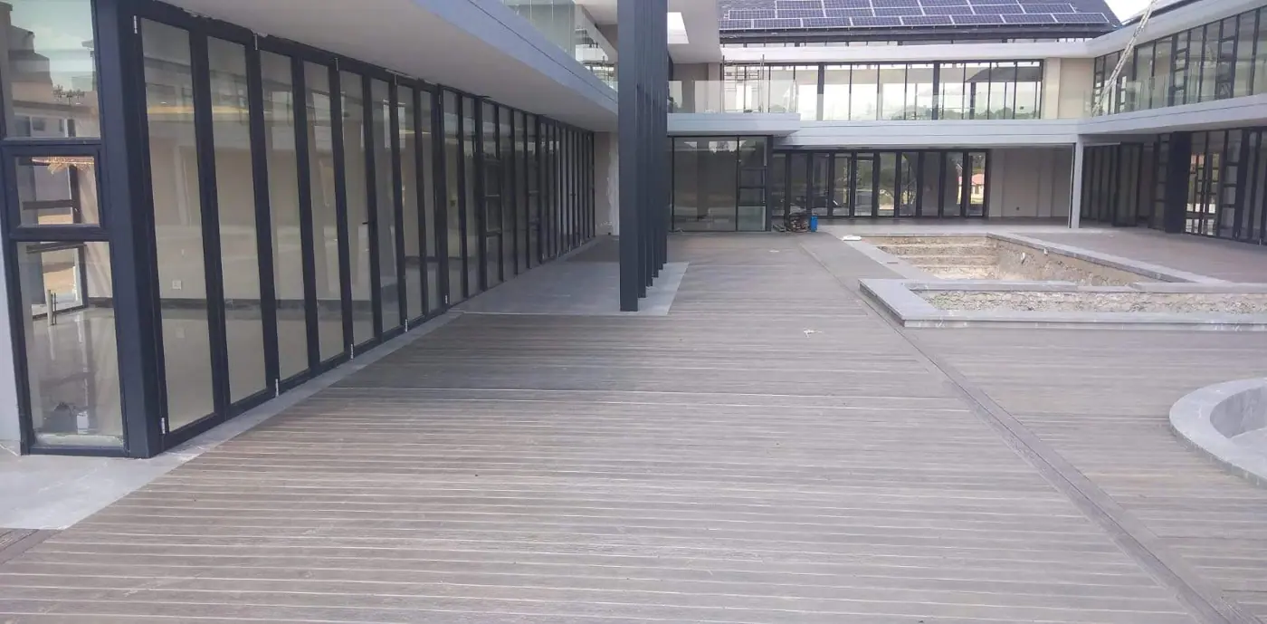Spacious composite deck