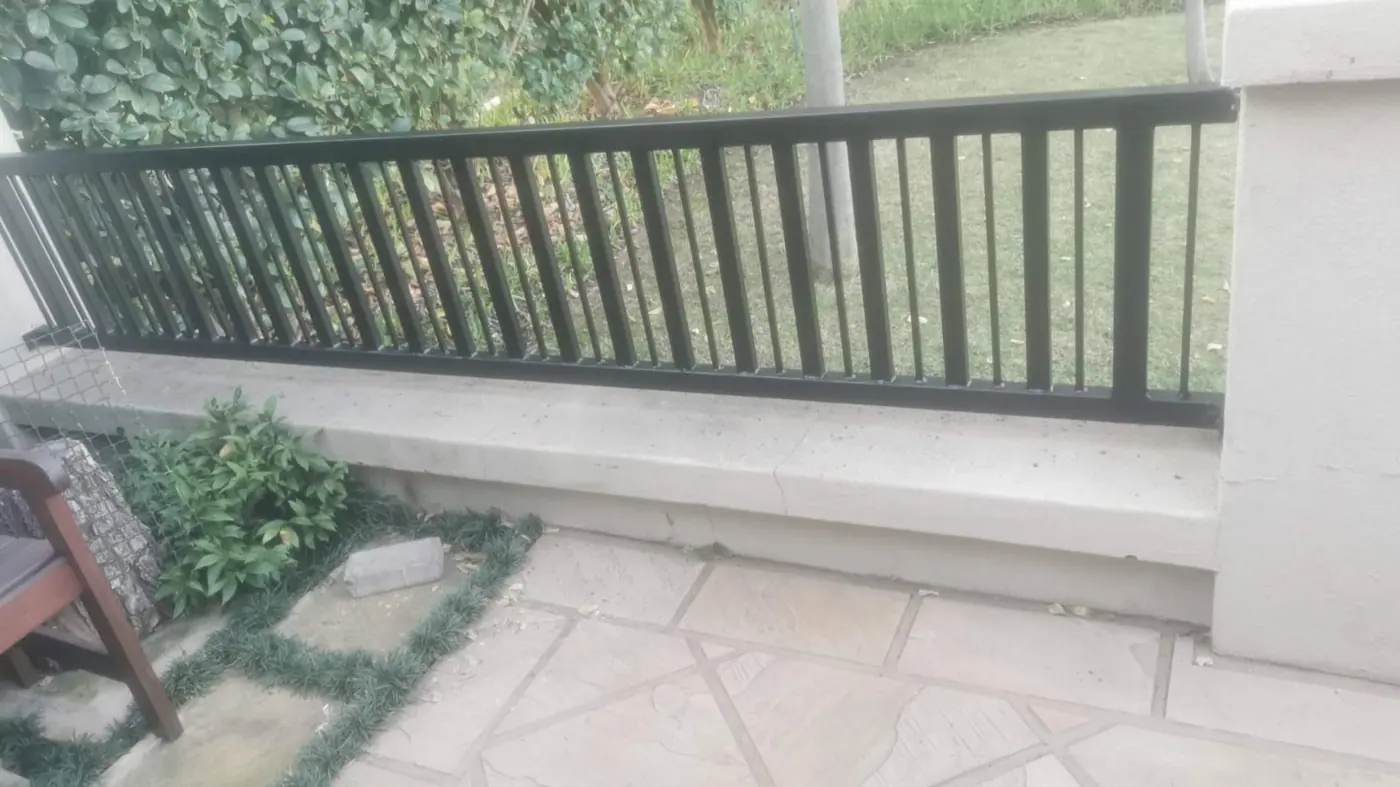 Railing and outdoor walkway