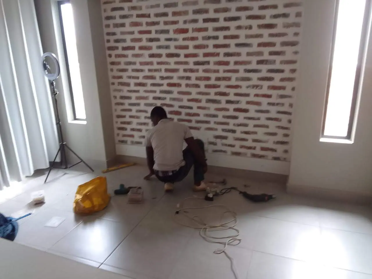 Construction work in progress